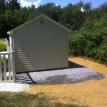 Process/Stone Pad For Prefabricated Barn 